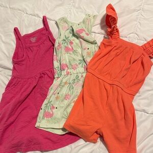 Old Navy Vibrant Orange Kids Romper